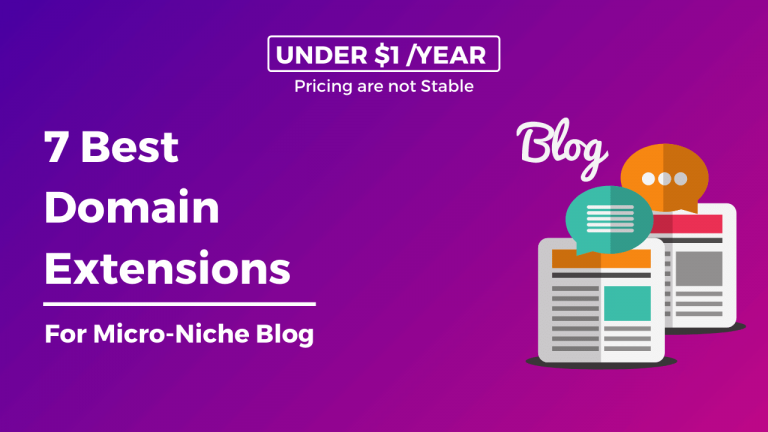 7 Best Domain extensions for Micro niche blog