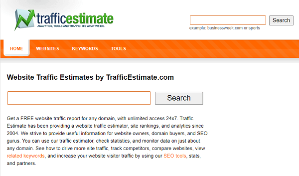 Traffic estimate Checker