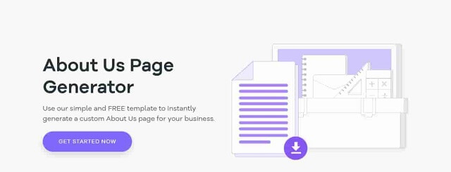 About us page generator