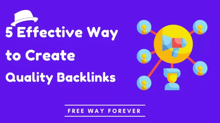 5 Effective way to Create Profitable Backlinks