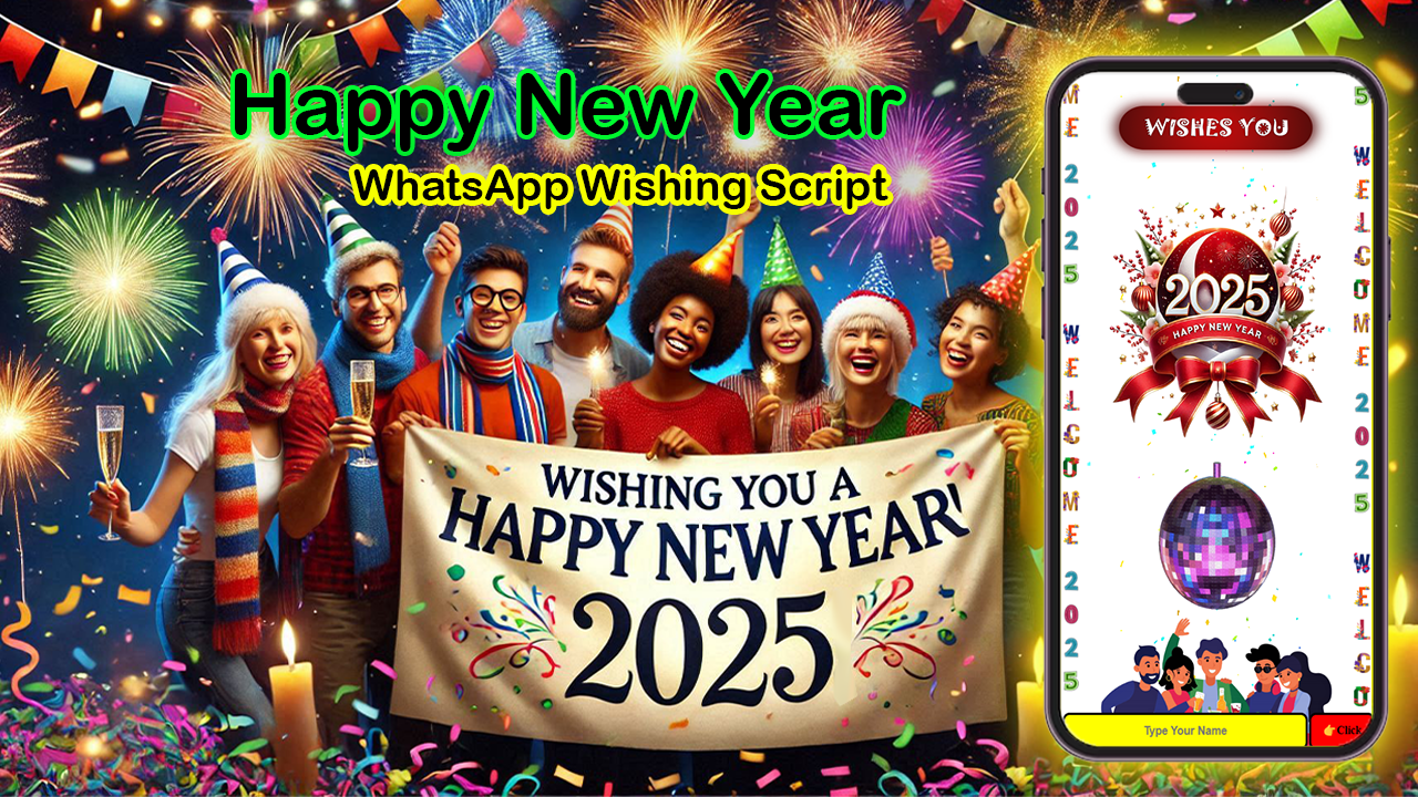 Happy New Year Wishing Script for Blogger