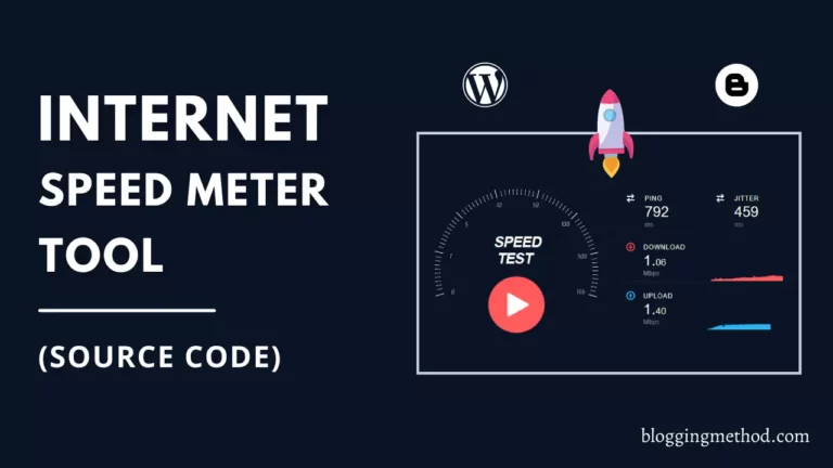 How to Internet Speed Meter Tool in Wordpress