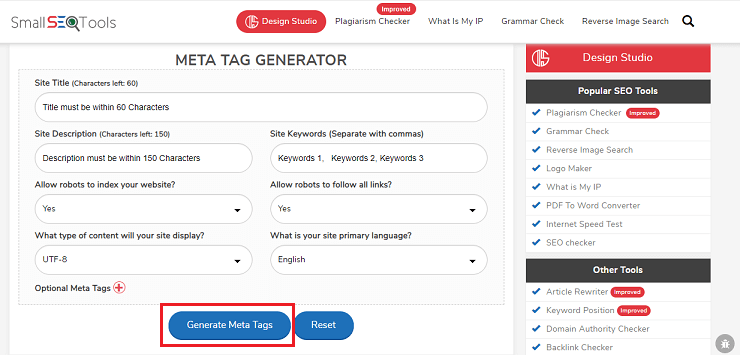 meta description generator