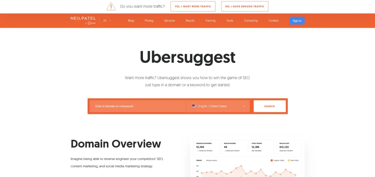 ubersuggest content idea generator